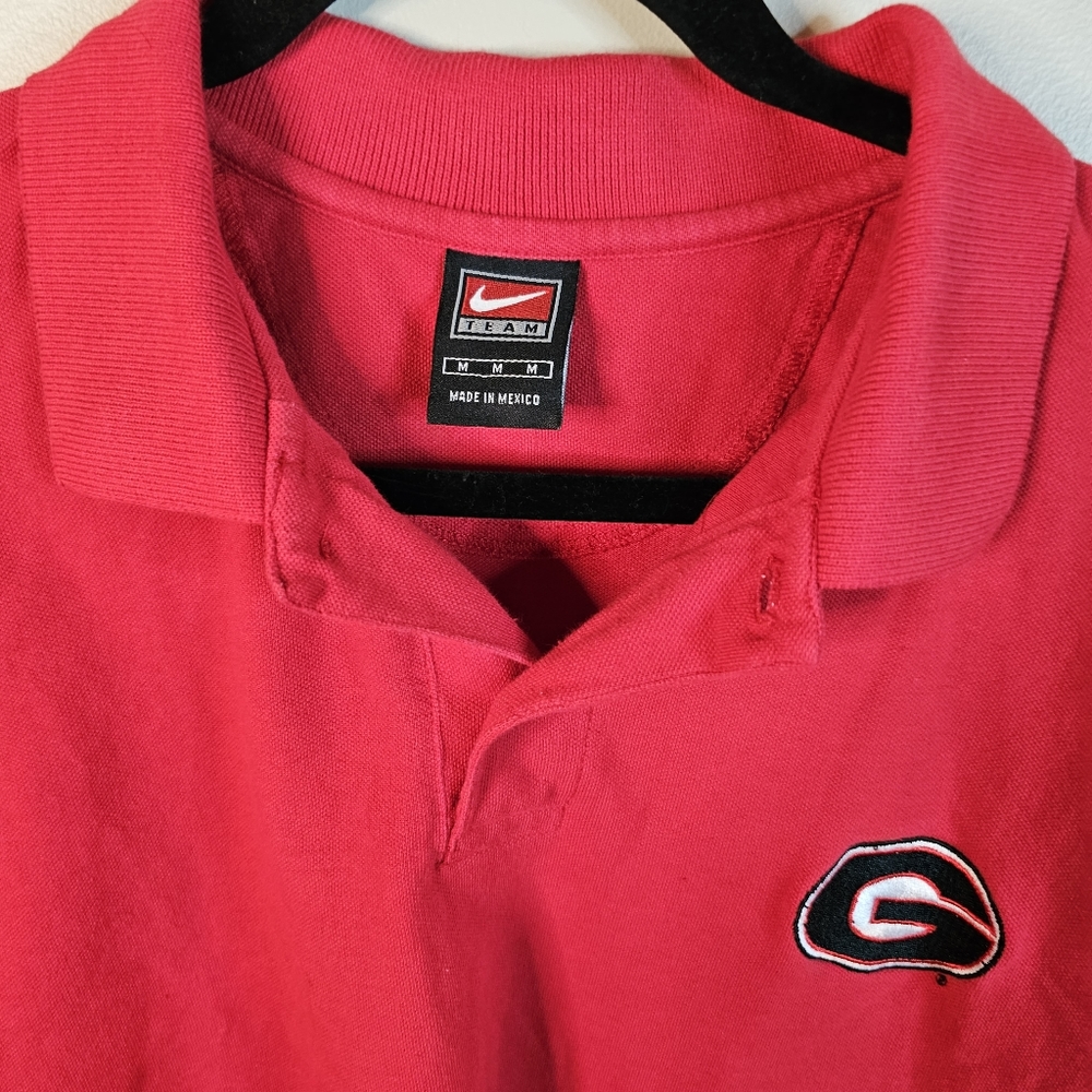Nike Georgia‎ Bulldog embroidered polo size medium